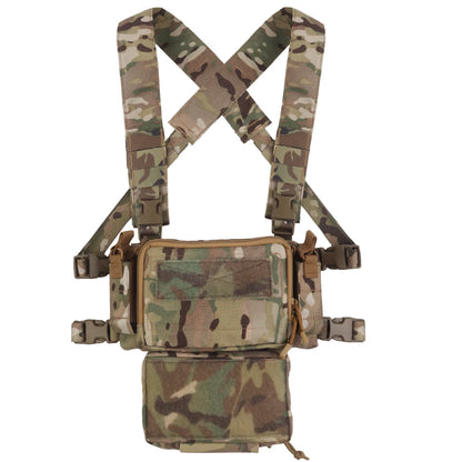 Tactical Vest Set D3CRM Chest Rig with Drop Pouch 5.56 Triple Mag Pack Multifunctional Detachabl Adjustable Hunting Airsoft Gear