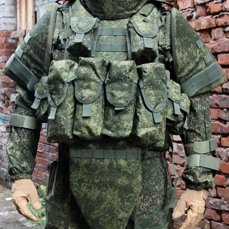 Russia 6B45 Tactical Undershirt Full Protection Wear-Resistant Breathable Vest 6B45 Jungle Digital Green Outdoor Men