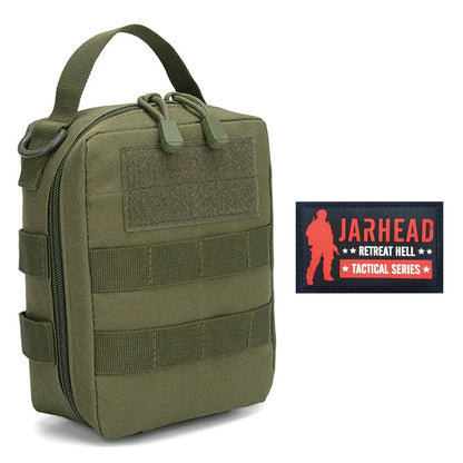 Multifunctional MOLLE Tactical IFAK Medical Pouch Portable Outdoor Emergency First Aid Kit Survival Tool Storage Bag With Patche