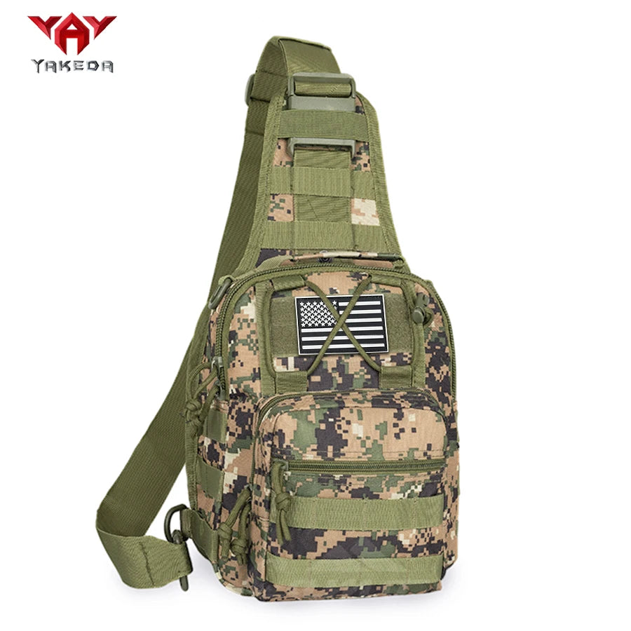 YAKEDA Multifunctional Outdoor Sling Bag, Casual Travel Chest Pack, Durable Daily Use Crossbody Bag for Men & Women