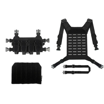 DMGear 9MM Hunting Fan Outdoor Quadruple Multi-function Kit SQB Personality End Camouflage Tactical Chest Hanging