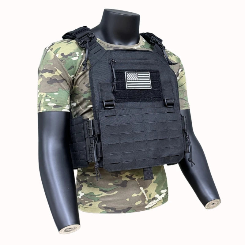 Men's Tactical Hunting Vest Breathable Lightweight Molle Vest Outdoor Camping Shooting Wargame Protective Gear