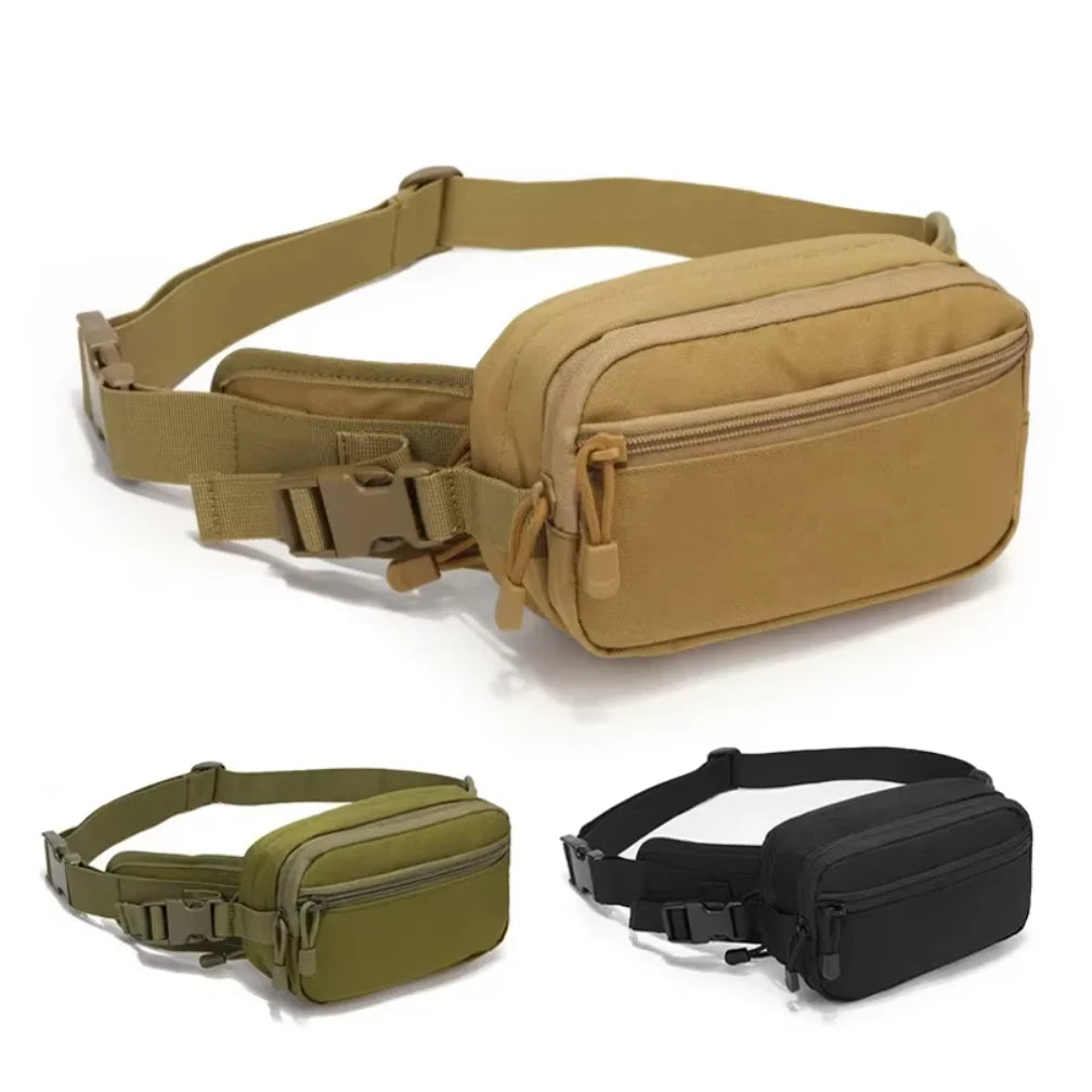 Tactical Waist Bag with Concealed Handgun Holsters for Glock 17 19 23 & 9mm 1911 Pistols, EDC Utility Belt Pouch for CS, Hunting