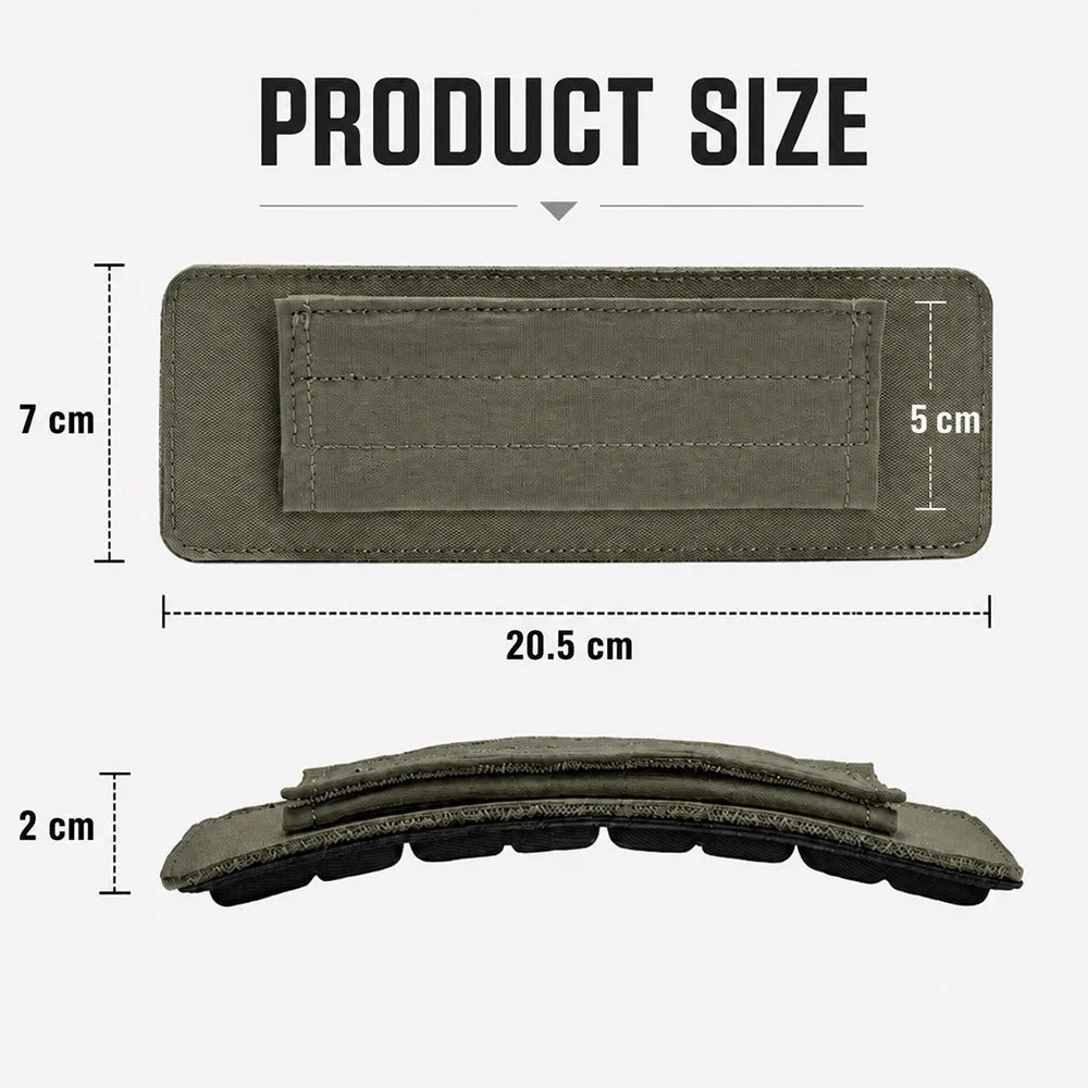 Modular Tactical Shoulder Pads Pressure Relief Cushion Shoulder Strap Breathable Non‑Slip Accessory for Vest Backpack Sling Bag