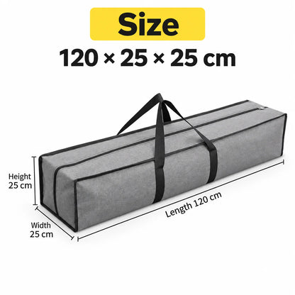 Cationic Oxford Fabric Outdoor Gear Storage Bag Large Rectangular Camping Equipment Carry Bag Dual Zipper Water-Resistant