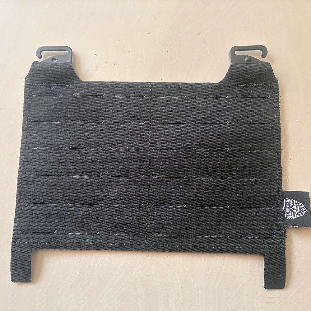 Tactical Vest Molle Front Panel Flat Pouch Expansion Conversion Board /Connecting Buckle Multicolor Laser Cutting