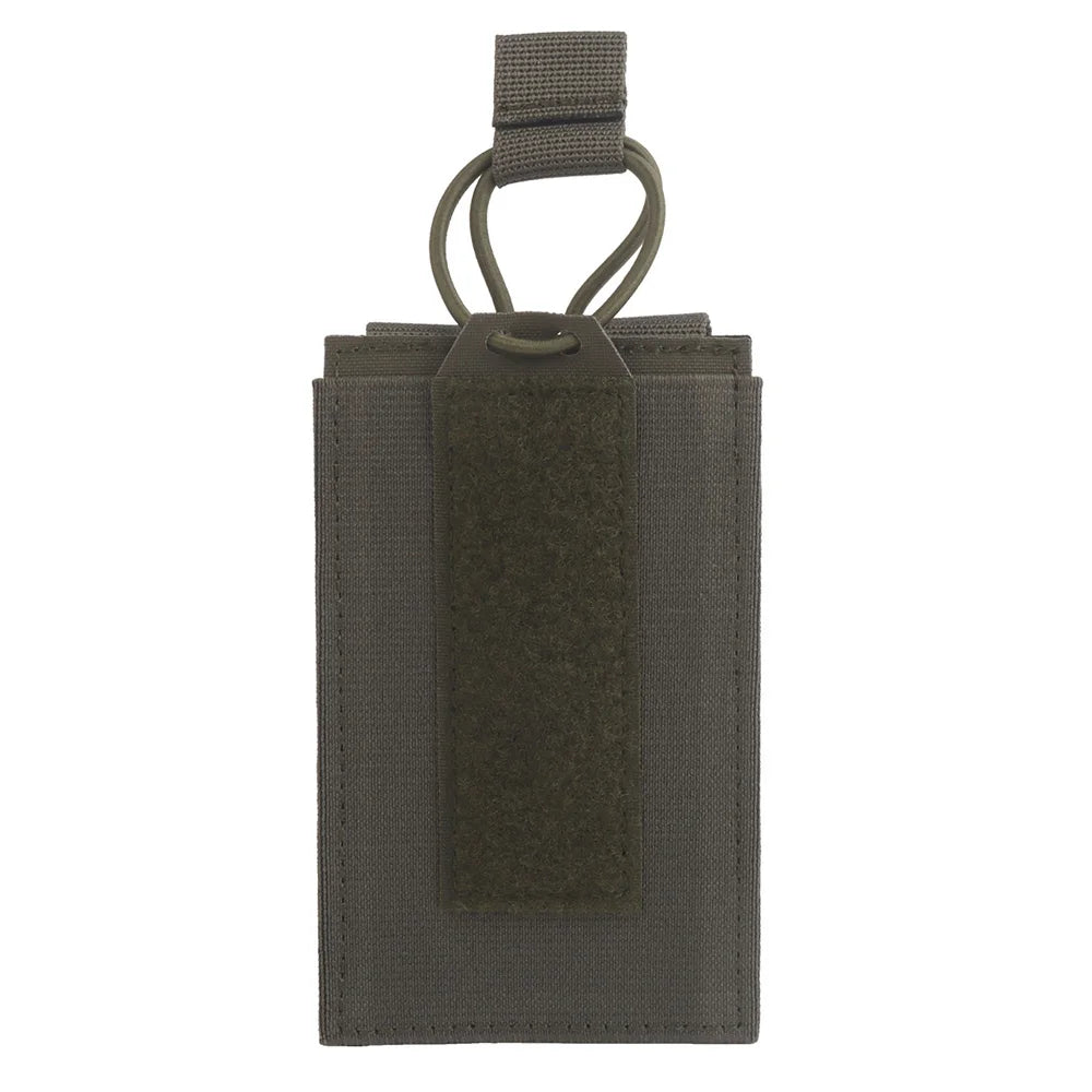 SP Elastic Single Triple Molle Mag Holster Compatible with AR 5.56 Magazine Vest Airsoft Front Panel Expansion Second Layer Bag