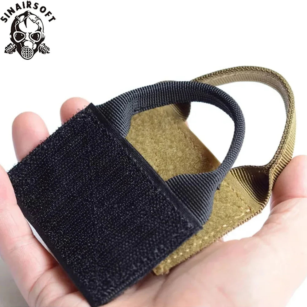 Tactical Backpack Vest Patch Molle Adapter Panel Hook And Ring Converter With Attached ID Patch DIY Patch Bag