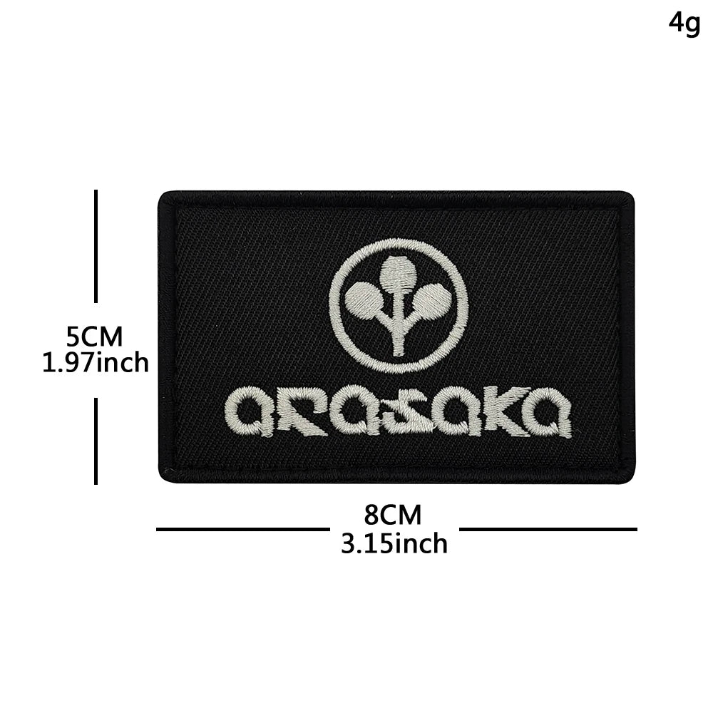Trauma Team Embroidered Rescue Patches Arasaka Fabric Accessories Patches With Hook&Loop For Jacket Shoulder DIY Sew-on