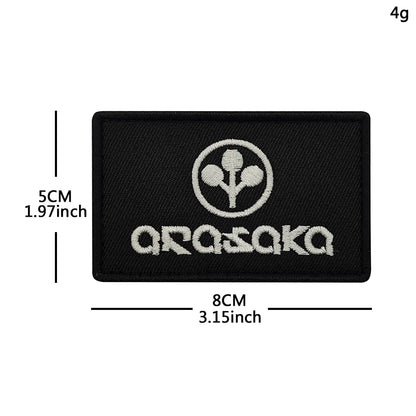 Trauma Team Embroidered Rescue Patches Arasaka Fabric Accessories Patches With Hook&Loop For Jacket Shoulder DIY Sew-on