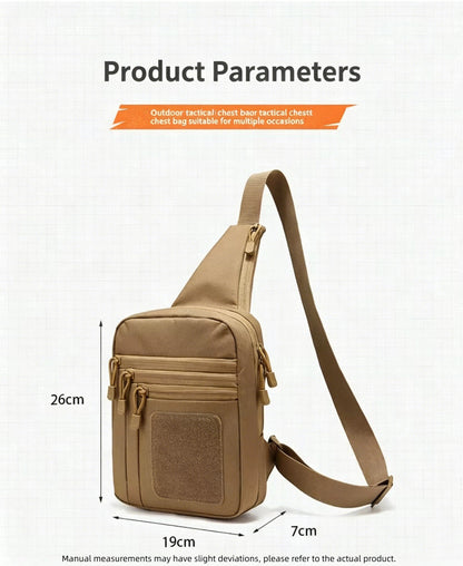 Tactical EDC Crossbody Chest Bag Concealed Carry Shoulder Pack for Outdoor Hiking Hunting