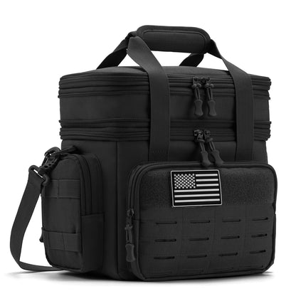 Tactical Lunch Bag for Men's Heavy Duty Lunch Box Leakproof Insulated Durable Thermal Cooler Bag Adult Meal Camping Picnic Pail