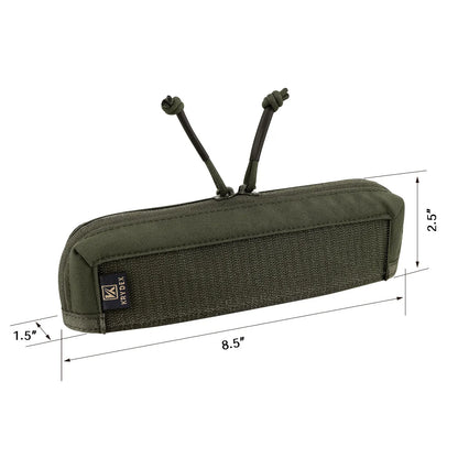 KRYDEX Tactical Zipper Insert Cover Pocket Pouch Double Zipper For MK3 MK4 Chest Rig Airsoft Paintball Hunting Vest Accessories