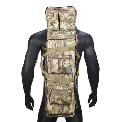 Multi functional storage bag with multiple pockets designed for partitioned storage and adjustable webbing straps and straps