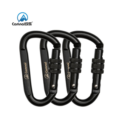 Camnal Custom 30KN Titanium Carabiner Stainless Steel Climbing Gear for High-Altitude Work Tree Climbing Fall Protection