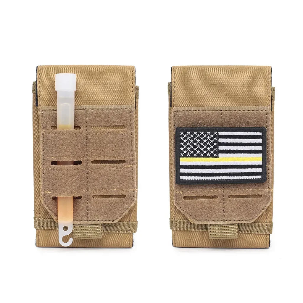 Outdoor Sports Molle Phone Pouch Waist Pack Camping Hiking Hunting Accessories EDC Tool Bag Mobile Phone Holder Mag Holster Bags