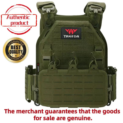 YAKEDA Tactical Vest Outdoor Hunting Plate Carrier Protective Adjustable Vest Airsoft Carrier Combat Equipment 6094 Vest