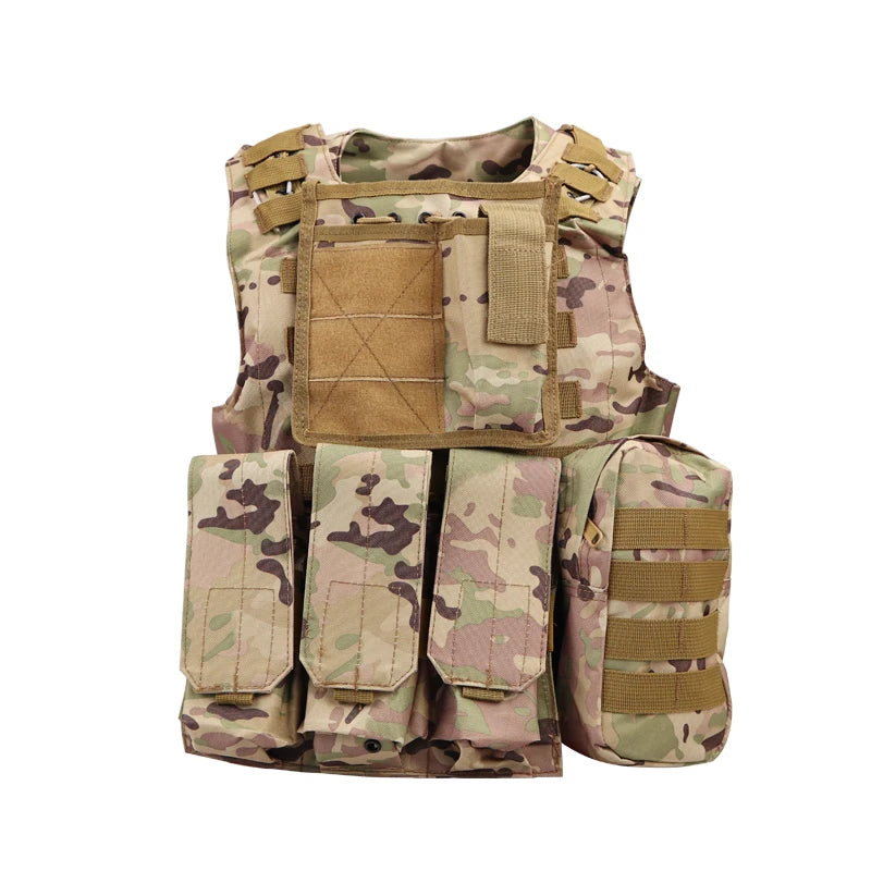 600D oxford Tactical Vest Mens Military Hunting Vest Field Battle Airsoft Molle Waistcoat Combat Assault Plate Carrier Vest