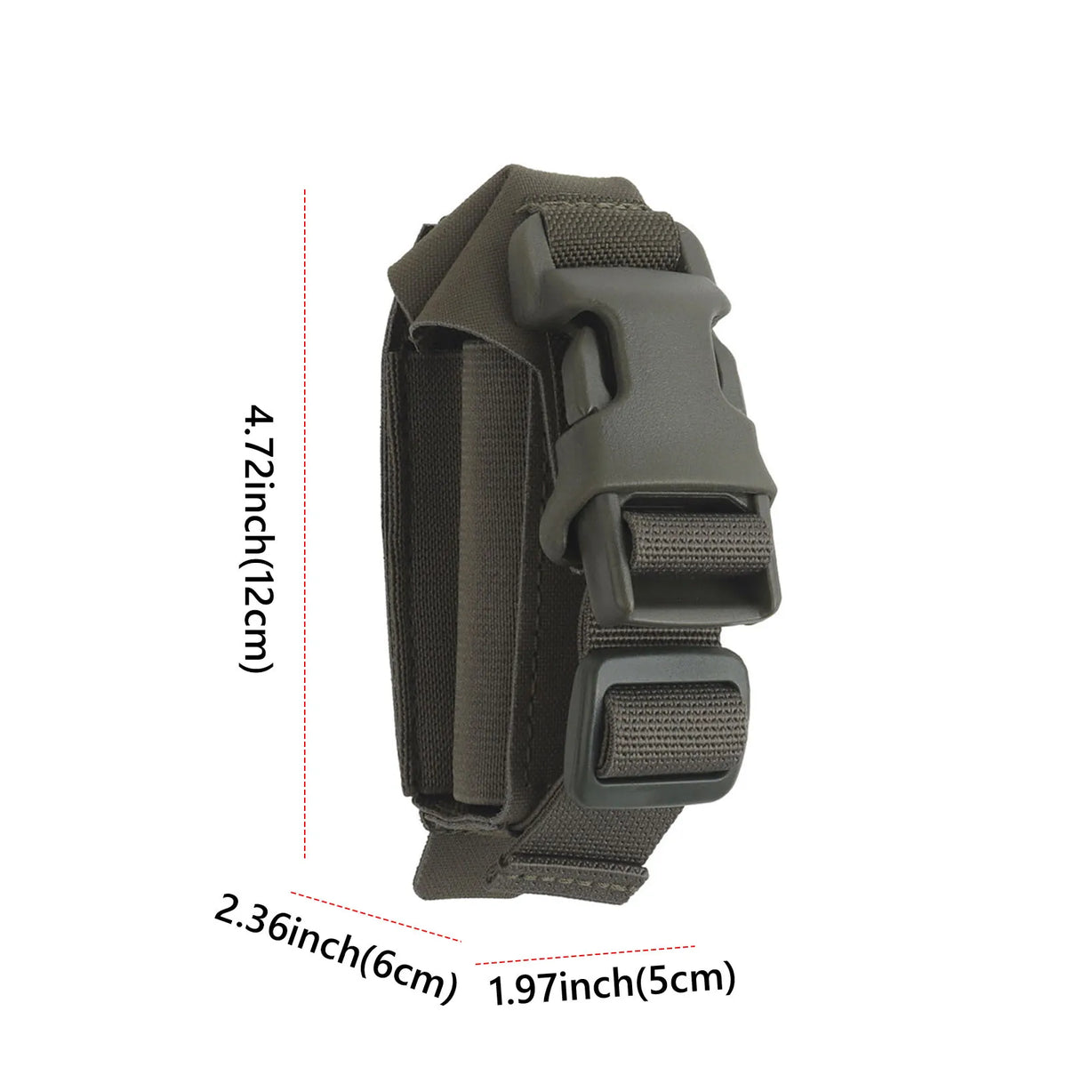 Grenade Pouch Small Hunting Accessories Single Flashbang Pouch Compact Stretch Bag for Outdoor Activities
