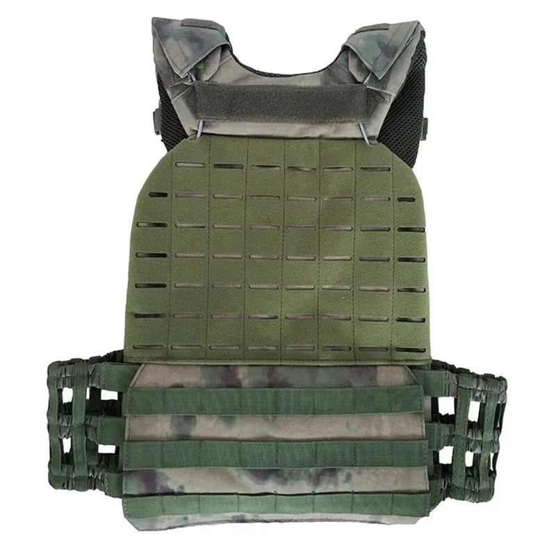 Tactical Adjustable Vest Hunting Airsoft Molle Waistcoat Hiking Assault Plate Carrier Vest Hunting Protect Outdoor Equipment