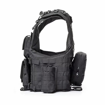 YAKEDA Tactical Vest Camouflage Body Armor Sports Wear Hunting Molle Black