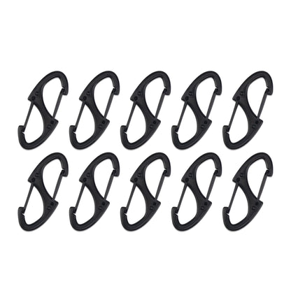 20PCS Mini Double Sided Carabiner Clips Small Zinc Alloy Keychain Clasp Snap Hooks EDC for Outdoor Camping Hiking