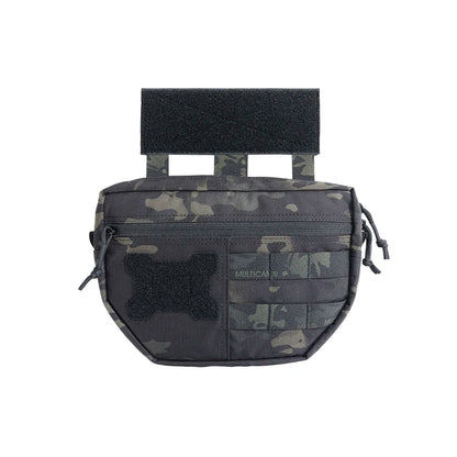 Double Layer Outdoor EDC Pack Men Tactical Molle Waist Pouch Nylon Vest Hang Pouch Fanny Pack Camping Hunting Accessories Bags