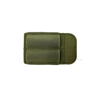 Tactical Patch 2-Round Holder Adhesive Ammo Shell Holder Hook Loop Patch Hunting Rifles M4 Bullet Pouch Hunting Accessories