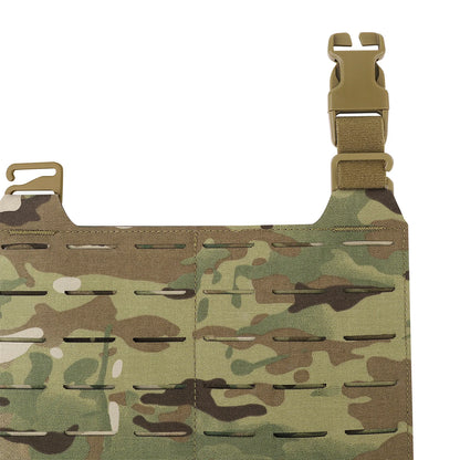 KRYDEX Tactical Laser Cut MOLLE Front Panel Detachable Flap Adapt G Hook Buckle For Plate Carrier Vest Chest Rig Accessories