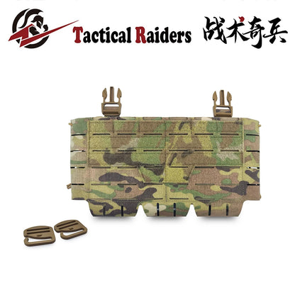New Tactical Chest Hanging Main Body Front Panel Bag for ARC Placard V4 Vest Triple 5.56 Magazine Storage Pouch