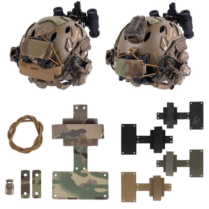 Tactical NVG Battery Box Mounting Kit Helmet Accessory Secure Fixation Holder for Night Vision Goggles Battery Storage Gear