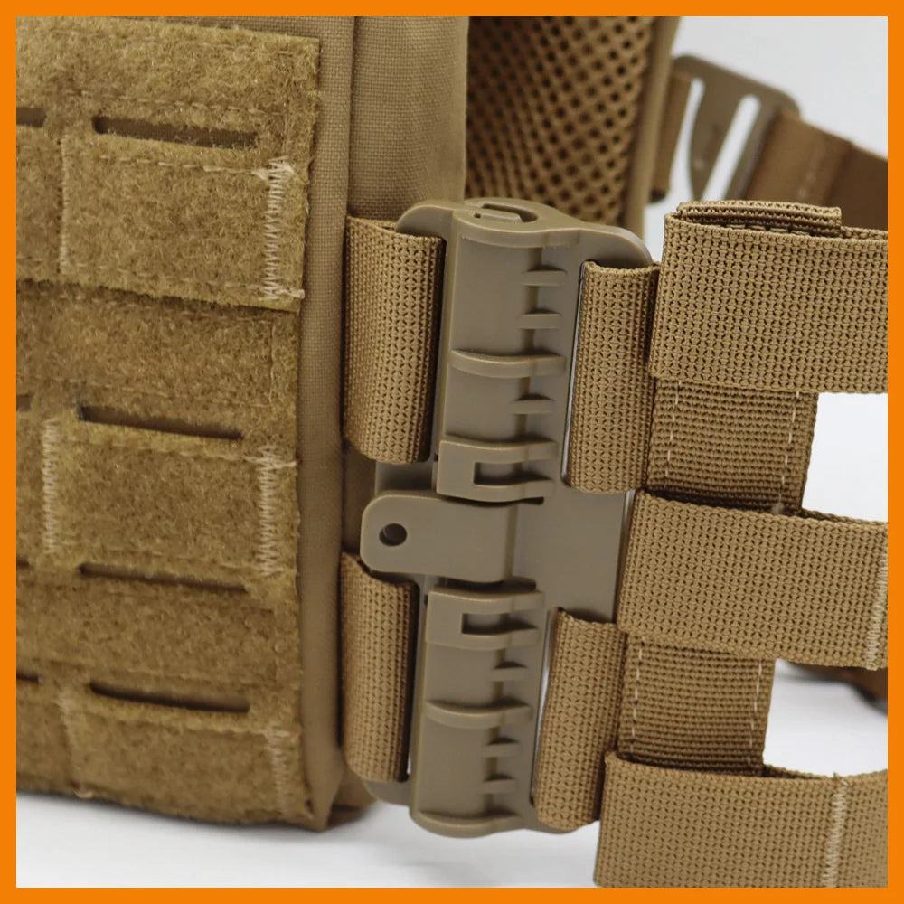 1 Pair Tactical Vest Quick Release Buckle Rapid Open Connector Hunting Vest Cummerbund Shoulder Webbing Connector Accessories