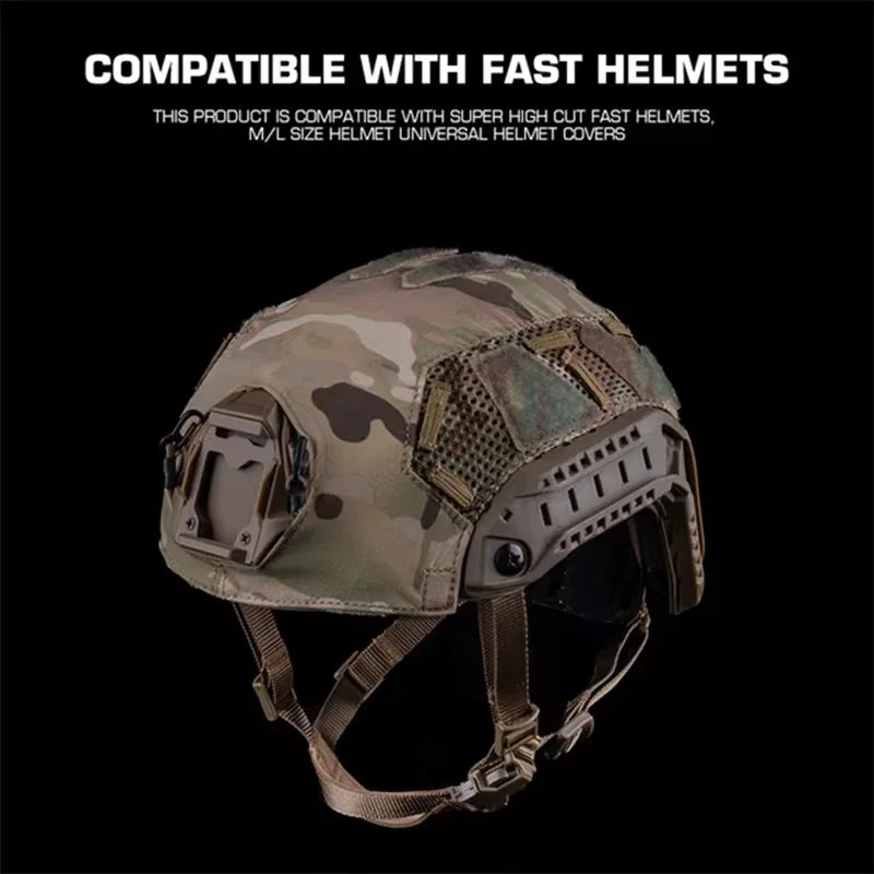 FAST SF Super High-Cut Helmet Cover Protective Mask Helmet Accessories for Paintball Cycling Airsoft Outdoor Shooting Activities