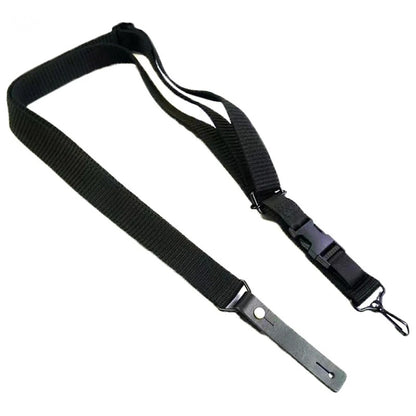 Adjustable Nylon 95 Style Tactical Rifle Sling With Leather End For Outdoor Hunting Airsoft CS Game Shooting Carry Gear