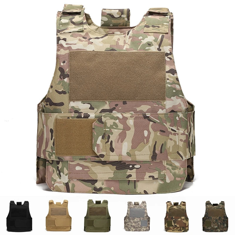 Tactical Vest Outdoor Adjustable Airsoft Paintball Vest Combat Training Protective Costume Molle Clothing for Men Women