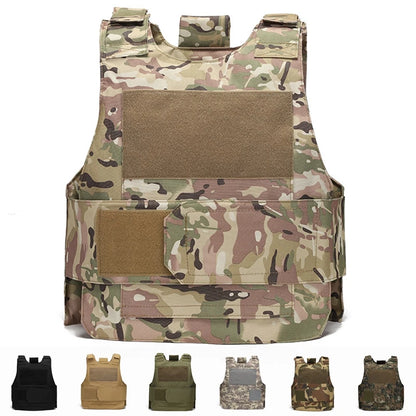 Tactical Vest Outdoor Adjustable Airsoft Paintball Vest Combat Training Protective Costume Molle Clothing for Men Women