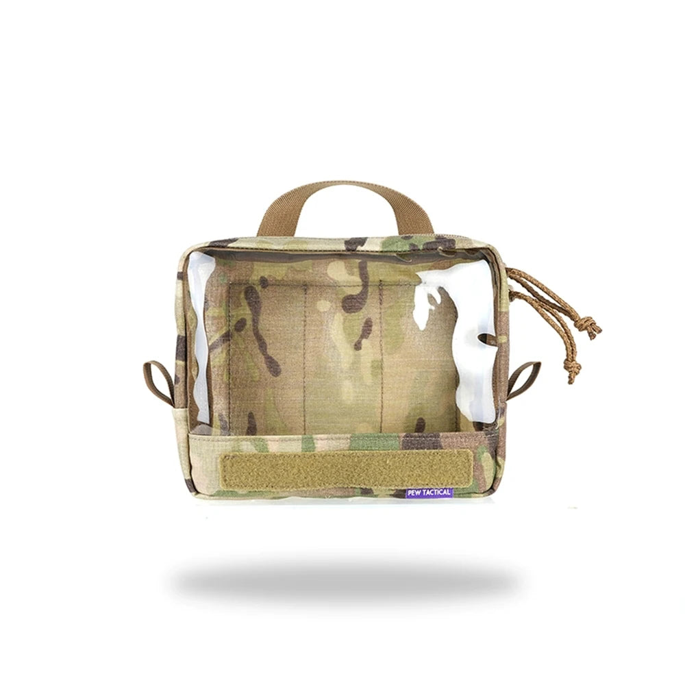 PEW TACTICAL Multiple Transparent and Visible Storage Bag Accessory Pouch Tactical Backpack Built-In Sundry Bag