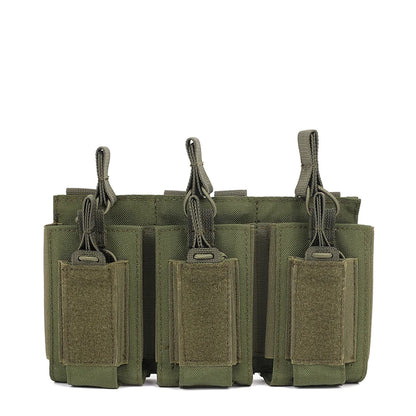 Tactical Mag Holder Triple Mag Pouch Open-Top Mag Pouches Magazine Pouches for M4 M16 AK Molle Backpack Hunting Gear