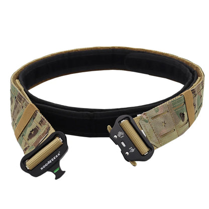 New Tactical 2 inch Combat Belt Quick Release Buckle Belt Molle System Airsoft Hunting Mens Belt Durable Outdoor Belt