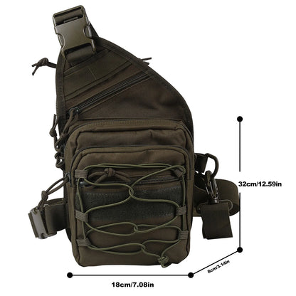 900D Nylon Tactical Sling & Leg Bag Quick Release Buckle Hook&Loop Panel Concealed Carry Handgun Holster For Shooting Hunting