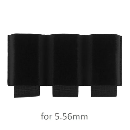 Camo 5.56/7.62 Triple Mag Pouch Elastic Hook and Loop Tactical Triple Magazine Pouch