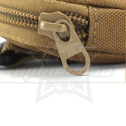 OPHIDIAN Outdoor Leisure Men's Coin Purse Portable Mini Coin Bag Key Bag Waist Bag Round Small Wallet Zipper Wallet