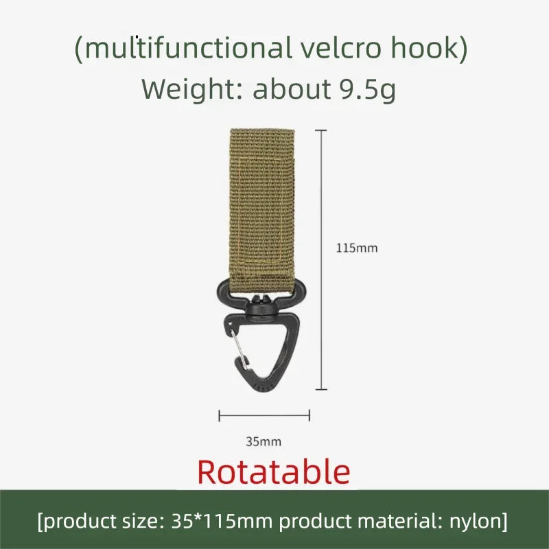 Outdoor Nylon Carabiner Key Hook MOLLE Webbing Buckle Belt Buckle Hanging Camping Climbing Backpack Accessories XKHWGJ02
