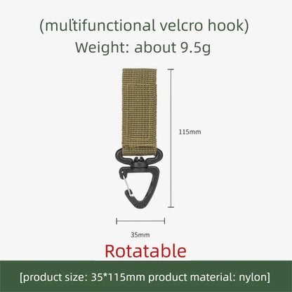 Outdoor Nylon Carabiner Key Hook MOLLE Webbing Buckle Belt Buckle Hanging Camping Climbing Backpack Accessories XKHWGJ02