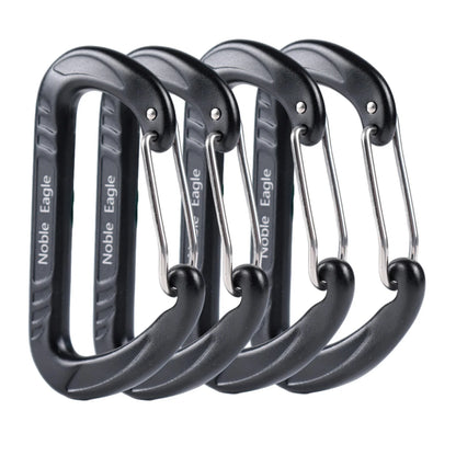 15kN Aluminum D Ring Carabiners Heavy Duty Lightweight Outdoor Camping Hiking Clips Buckle Set for Backpack Gear