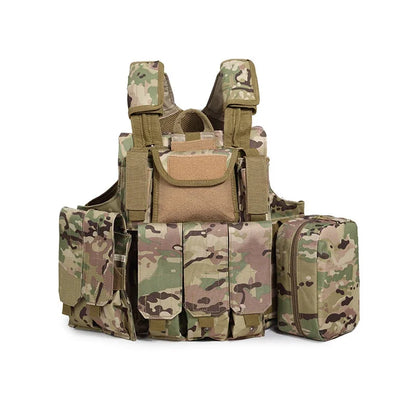 Tactical Vest FG Camouflage Molle CIRAS Airsoft Combat Vest Magazine Pouch Releasable Armor Plate Carrier Strike Vests Gear