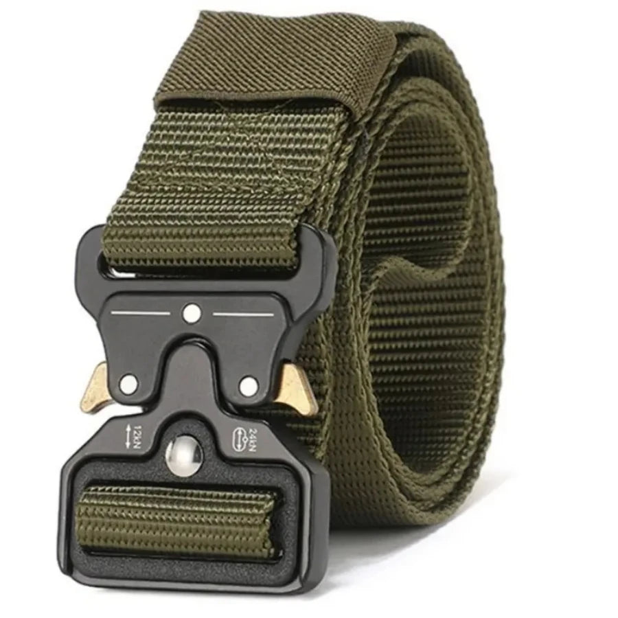 2026 Men Belt Outdoor Hunting Outdoor Work Training Belt Woven Belt Canvas Multi Function Belt Denim Belt
