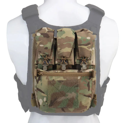 Tactical V5 FCPC Plate Carrier Back Panel Expansion Bag Supplement Sub-package Airsoft Triple Pouch Vest Accessories
