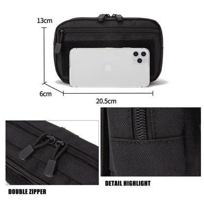 1000D Laser Cut Molle Pouches Compact Water-Resistant Utility Admin Pouch for Vest Backpack Duty Belt Hunting Vests