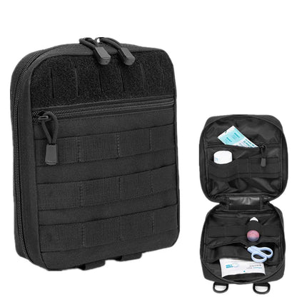 MOLLE Pouch, Tactical Admin Pouch Belt EDC Tool Organizer Zippered Utility Waist Pack Outdoor Multifunctional Medical Kit